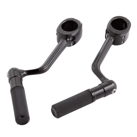 Arlen Ness highway peg-set met voetsteunen – zwart