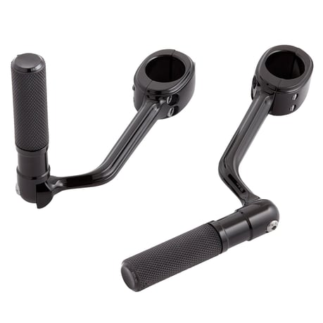 Arlen Ness highway peg-set met voetsteunen – zwart – miniatuur 3