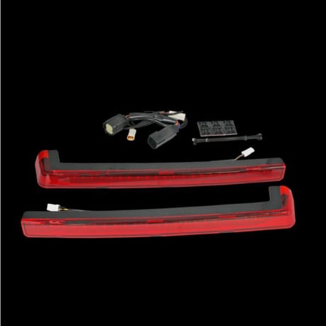 Custom Dynamics ProBEAM Tour-Pak LED-zijarmen – rode lens – afbeelding 1