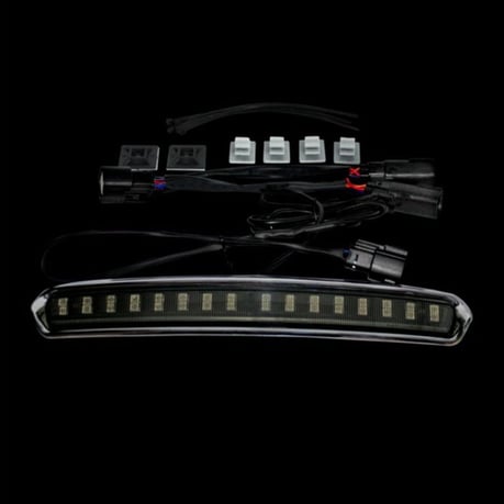 Custom Dynamics Tour-Pak LED-dekselverlichting – chroom, smoke lens – miniatuur 2