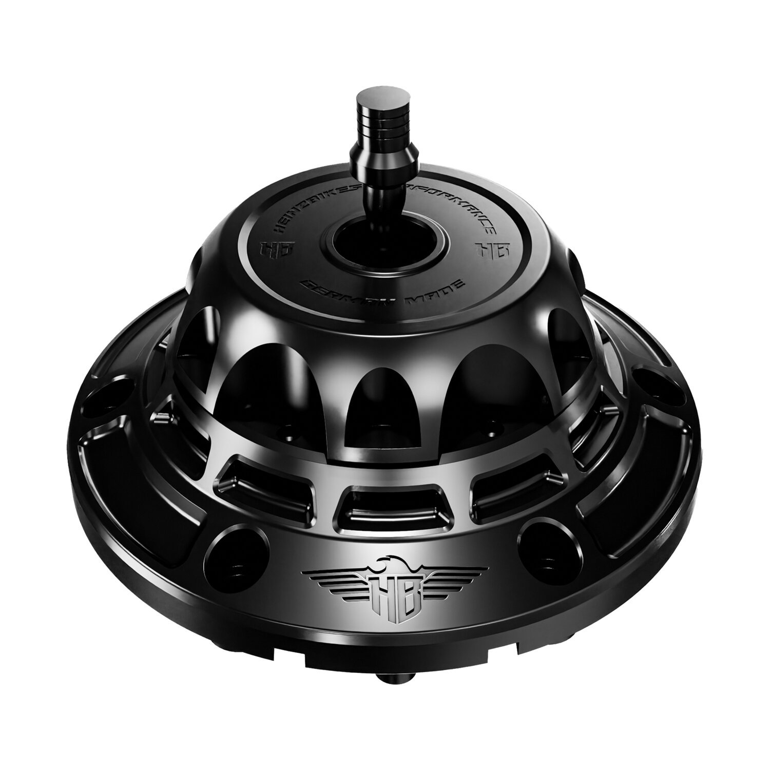 HeinzBikes, 'Performance' vented gas cap set. Black/Black
