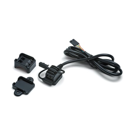 Kuryakyn dubbele USB-lader voor stuur – zwart – afbeelding 1