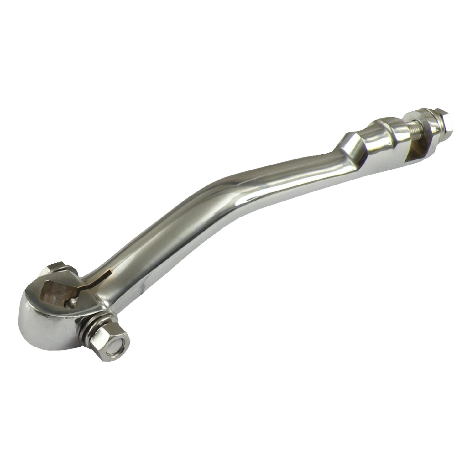 MCS kickstartarm met grote offset, chroom – afbeelding 1