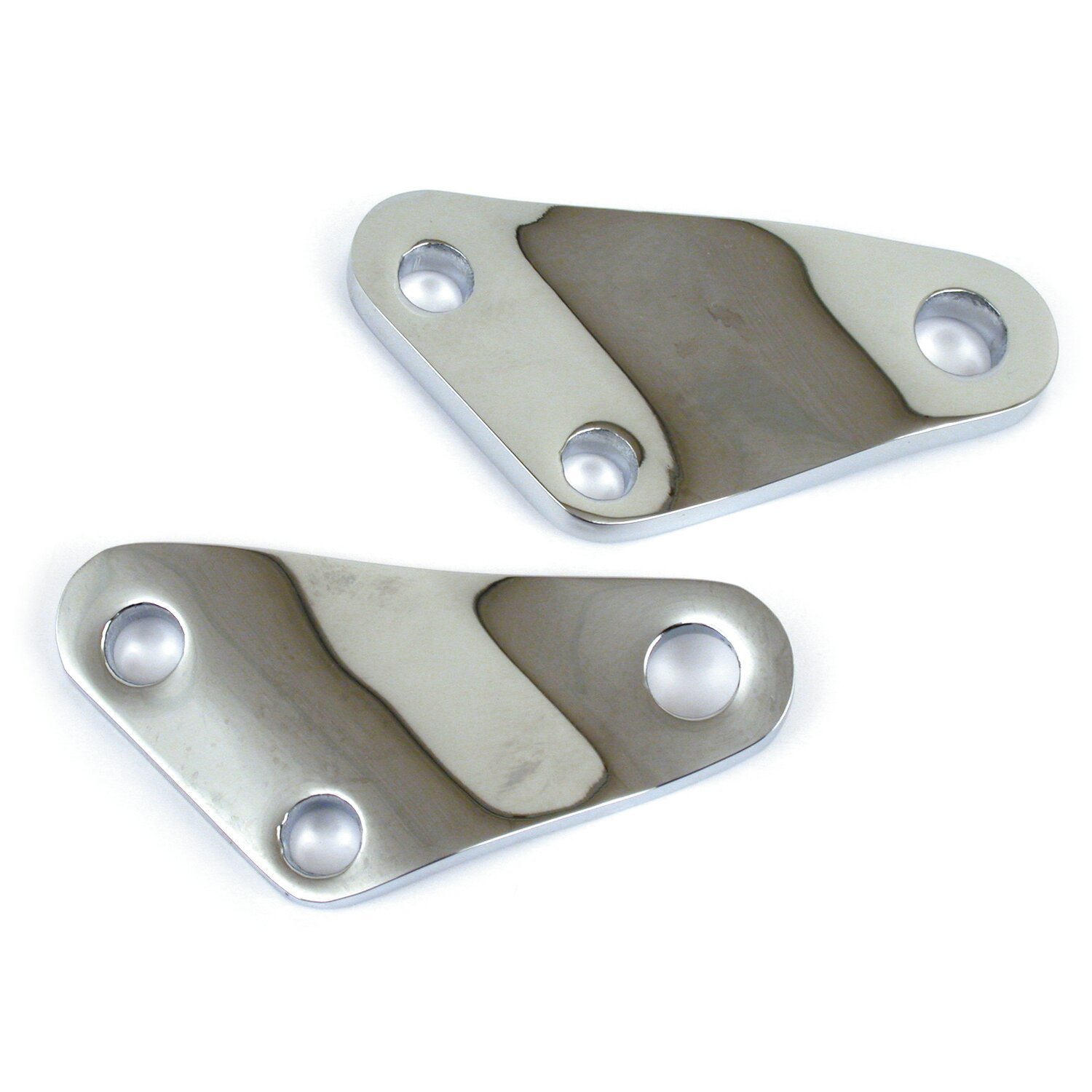 MCS passagiersvoetsteunbeugels, chroom – afbeelding 1