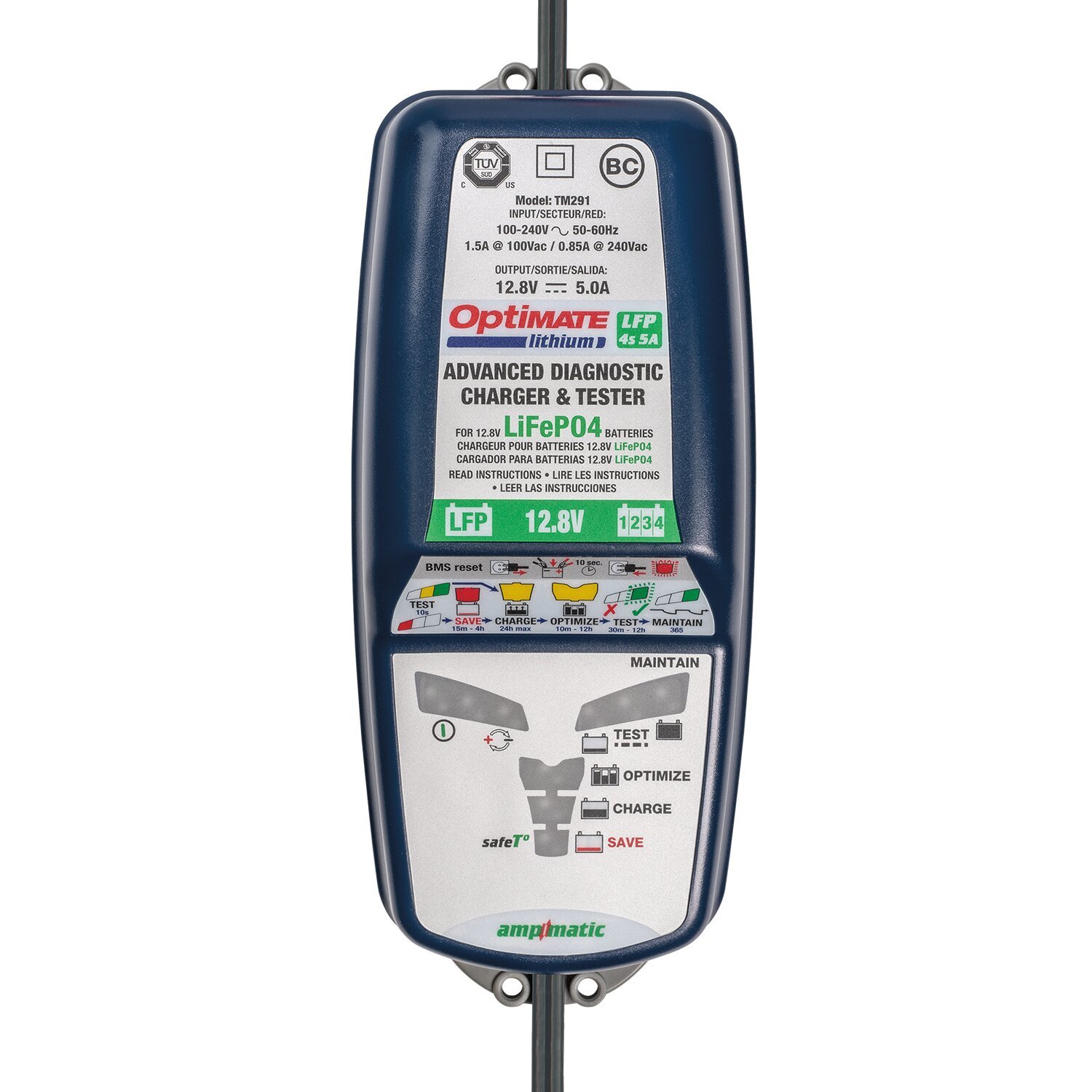 OptiMate Lithium 4S acculader 12,8V / 13,2V 6A – EU – miniatuur 2