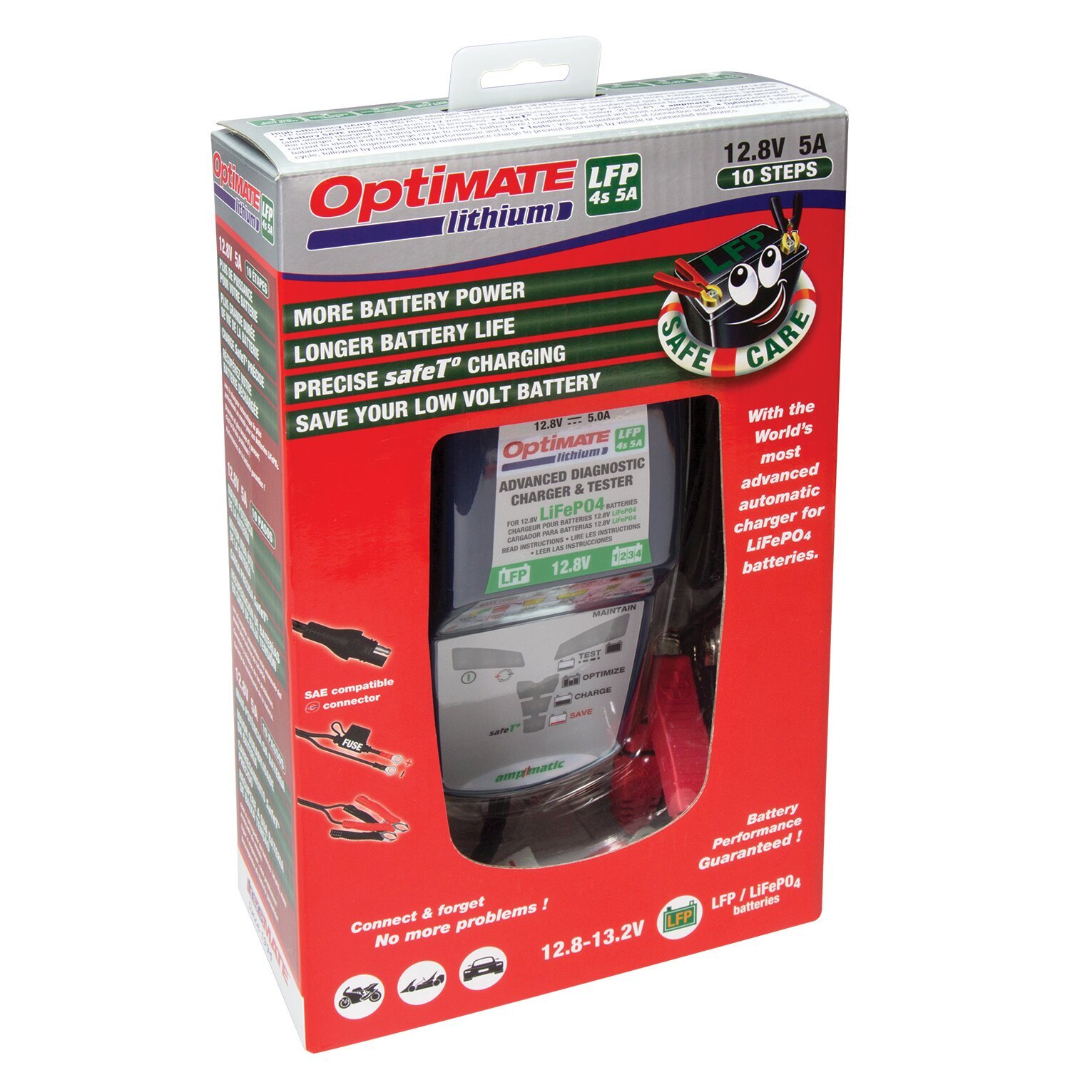 OptiMate Lithium 4S acculader 12,8V / 13,2V 6A – EU – miniatuur 3