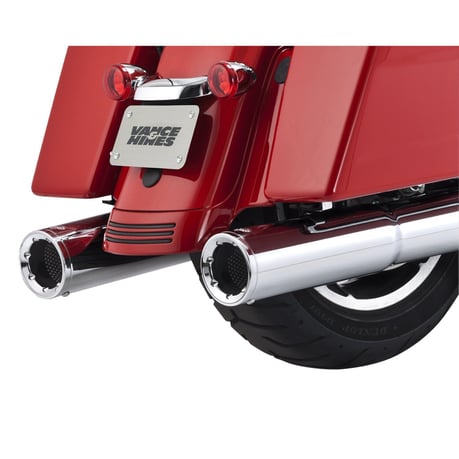 Vance & Hines Hi-Output dempers Touring 2017–2026 – chroom