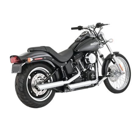 Vance & Hines Twin Slash 3-inch dempers Softail – chroom – miniatuur 2