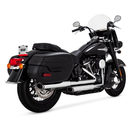 Vance & Hines Twin Slash 3-inch PCX dempers Heritage/Hydra-Glide – chroom
