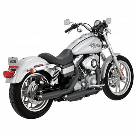 Vance & Hines Twin Slash 3-inch PCX dempers Heritage/Hydra-Glide – zwart – miniatuur 2