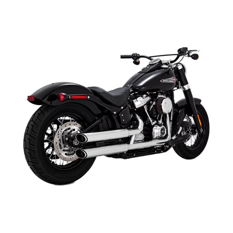 Vance & Hines Twin Slash 3-inch PCX dempers M8 Softail – chroom