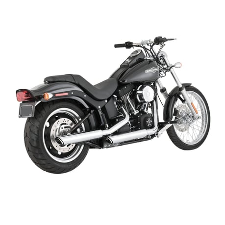 Vance & Hines Twin Slash 3-inch PCX dempers Twin Cam Softail – chroom – miniatuur 2