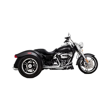 Vance & Hines Twin Slash Round 4-inch dempers Freewheeler – chroom