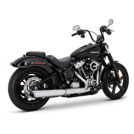 Vance & Hines Twin Slash slip-on demper – chroom – miniatuur 2