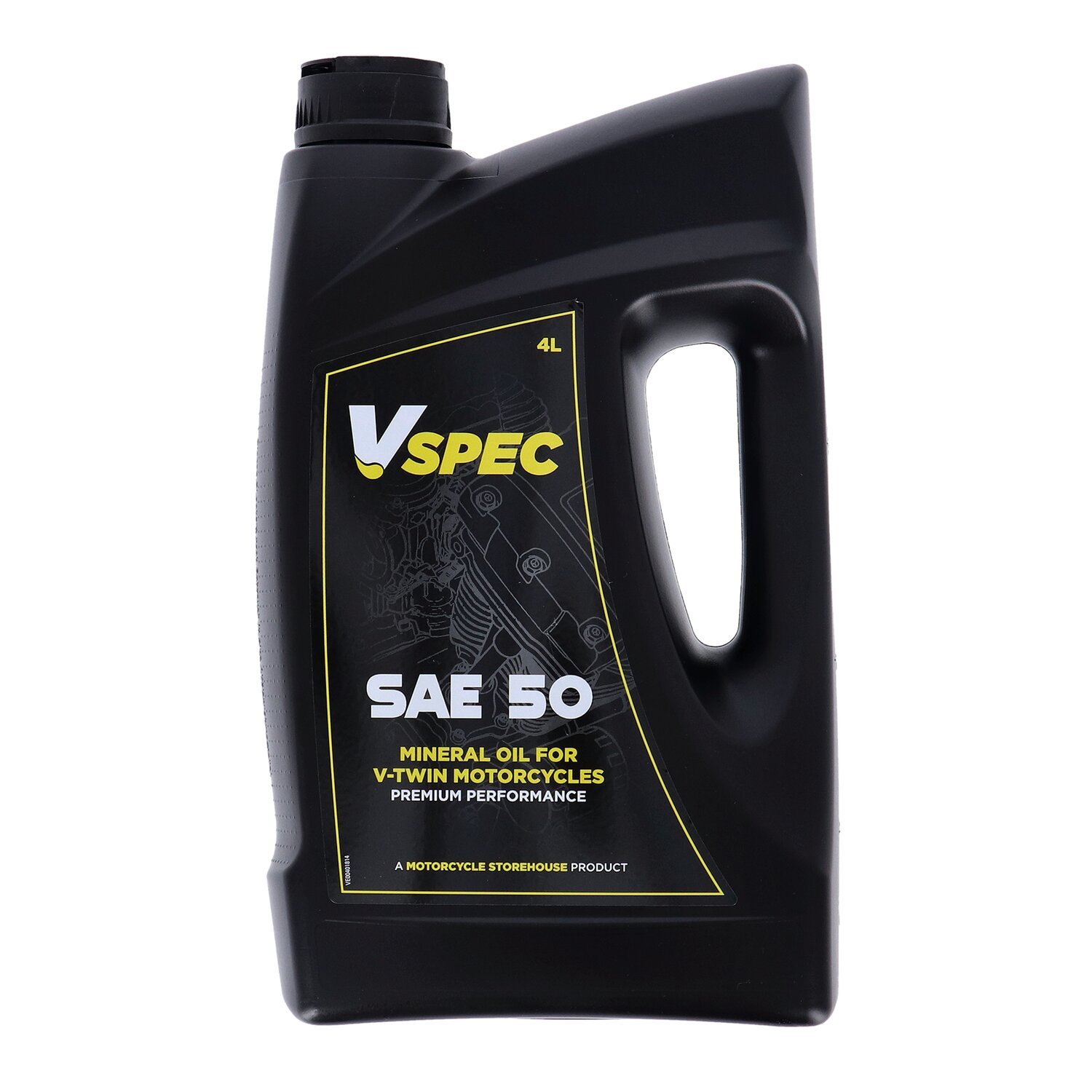 Vspec SAE 50 minerale motorolie, 4 liter
