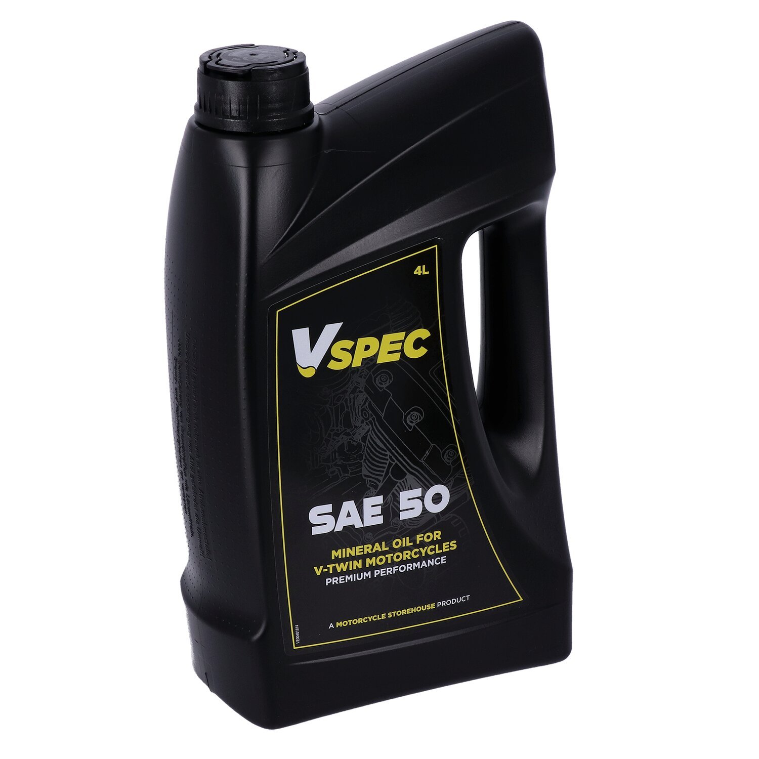 Vspec SAE 50 minerale motorolie, 4 liter – miniatuur 2